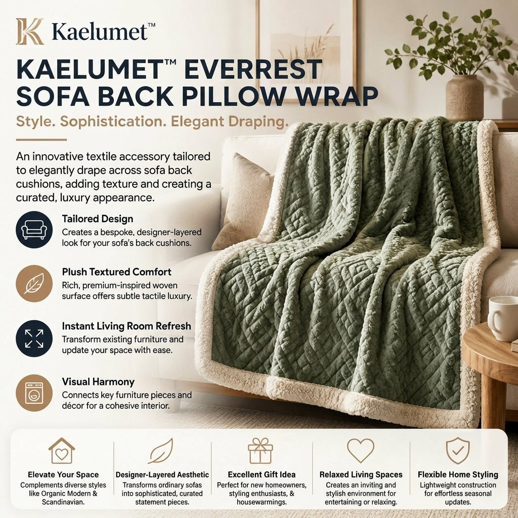 Kaelumet™ EverRest Sofa Back Pillow Wrap