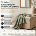 Kaelumet™ HavenLoop Ottoman Drape