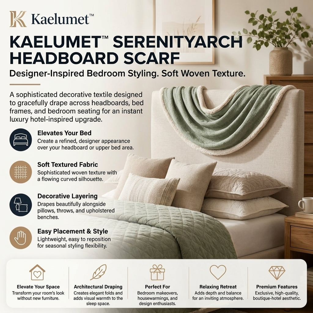 Kaelumet™ SerenityArch Headboard Scarf